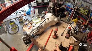 Crap to Cream MGB MX5 gearbox conversion Pt4 Gearbox now attached to the engine [upl. by Annora]