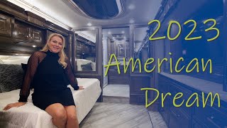 Luxury RV Tour  2023 American Coach American Dream  Class A Motorhome [upl. by Aisyat]