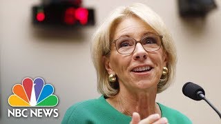 Education Secretary Betsy DeVos School Decision To Report Undocumented Students  NBC News [upl. by Marice]