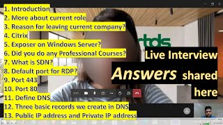 Here are the Answers of Live interview for IT Support Engineer related Job Part 2  QnA for IT Job [upl. by Lisab]