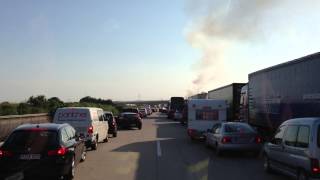 FF Weißenfels  Lkw Brand in voller Ausdehnung  BAB 9 Wsf  Rippachtalkreuz [upl. by Ponton]