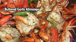 Buttered Garlic Alimango  Lutong Bahay Recipe  Panlasang Pinoy [upl. by Nedroj]