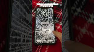 Cracked Phone Screen Prank Tutorial  How to Set  up  Step by step procedure  shorts [upl. by Getraer]