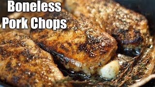 How to Make JUICY Boneless Pork Chops Pork Chops Recipe Must Try [upl. by Anika]