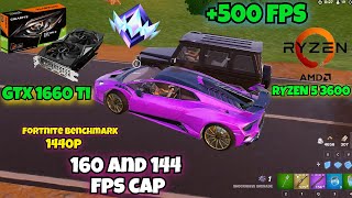 GTX 1660 Ti  RYZEN 5 3600 Fortnite FPS TEST unreal lobby satisfying gameplayPerformance Mode32gb [upl. by Kwok]