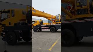 12ton truck crane 8meter 6section singleplate boom lifting height 40 meters crane [upl. by Wampler376]