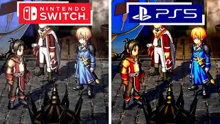 Eiyuden Chronicle Hundred Heroes PS5 vs Nintendo Switch Graphics Comparison [upl. by Tews]