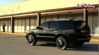 ALL BLACK Cadillac Escalade on 26quot DUB Opera Floaters  1080p HD [upl. by Alilak424]