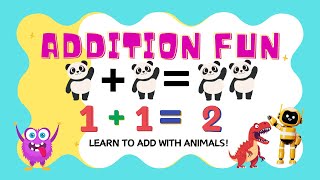 Fun Addition Song for Kids – Learn to Add with Pandas Dinos and Friends marosan369 [upl. by Garrik690]