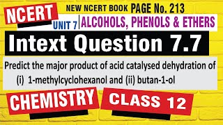 intext question 77 chemistry class 12  intext question 77 class 12  alcohol phenol ether [upl. by Yolanda]