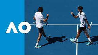 HerbertMahut v BryanBryan match highlights QF  Australian Open 2019 [upl. by Akkimat]