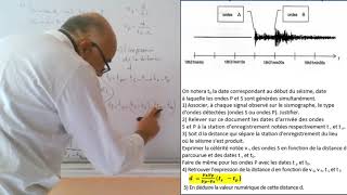 Exercice  Onde mécanique  Le séisme [upl. by Spaulding]