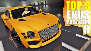 Enus Paragon R  Best TOP 3 Customization Paint Job Guide  GTA ONLINE [upl. by Steffin102]