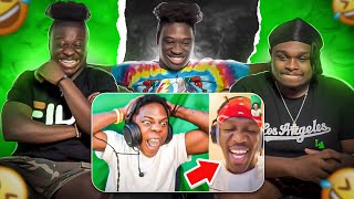 IShowSpeed FaceTime KSI Live On Stream Reaction [upl. by Siver]