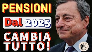 💥 PENSIONI 👉 DAL 2025 CAMBIERÀ TUTTO❗️📌 ADEGUAMENTO DEI REQUISITI ETÀ PENSIONABILE ❇️ [upl. by Yetta]