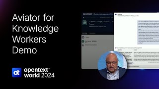 OpenText World 2024 Demo – Opportunity to Win OllieAI [upl. by Atiner]