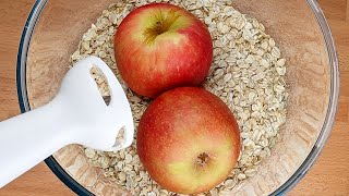 Mixer les pommes avec les flocons davoine Ma famille nen revient pas Petitdéjeuner sans gluten [upl. by Agna438]