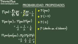 Probabilidad Propiedades Parte 1 Ejemplo 2 [upl. by Pearla]