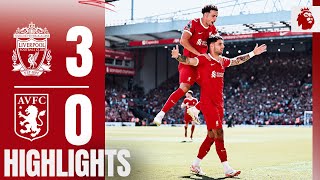 HIGHLIGHTS Szoboszlai scores his FIRST Premier League goal  Liverpool 30 Aston Villa [upl. by Merrili]