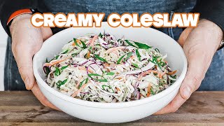 The Best Creamy Coleslaw Recipe [upl. by Lleryd]