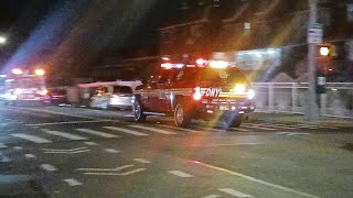 Engine 45 responding with Battalion 18 with a Q [upl. by Niwhsa891]