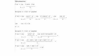 Differentialquotient examples [upl. by Yssak]