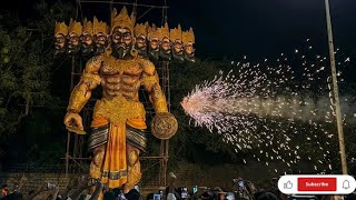 రావణ దహనం  RAVAN KA DAHAN  🧨🏹🔱🕉ravandahan dasara festival vibes ravan vlog viralvideo [upl. by Eimrej]