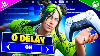 NEW Console 0 DELAY Controller SETTINGS  Sensitivity in Fortnite Chapter 5 [upl. by Firooc572]