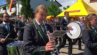 Kreismusiktag Mörschwil 2Juni 2018  Parademusik  MG Andwil  Arnegg [upl. by Enomsed]