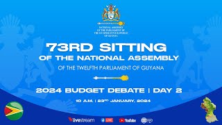 73RD SITTING – TWELFTH PARLIAMENT  2024 BUDGET DEBATE  DAY 2 [upl. by Ainiger]