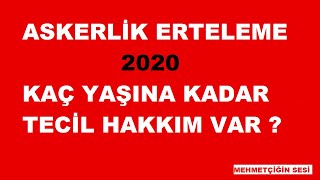 Askerlik Tecil Ettirme  Askerlik Erteleme EDevlet 2020 [upl. by Dayle]