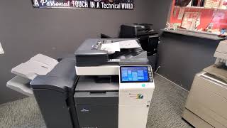 Konica Minolta Bizhub c284e Tutorial [upl. by Chui471]