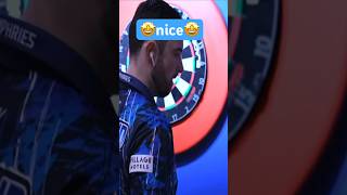 😳So spielen sich die Pros ein 💪Luke Humphries Dart 🎯Grand Slam of Darts ❤️ [upl. by Wendall285]