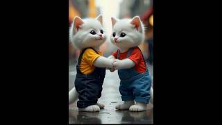 A Good Friend ✨ एक अच्छा दोस्त ☺️😘 cat kitten cute tranding youtubeshorts [upl. by Faubion776]