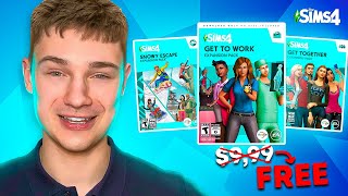 HOW TO GET SIMS 4 PACKS FOR FREE  FAST amp LEGIT  MACWINDOWS  NOT SCAM WORKS ON ORIGIN EA STEAM [upl. by Alyda320]