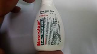 Nasoclear Saline Nasal Spray Review [upl. by Maclaine153]