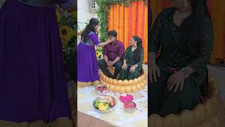 🤯Marriage haldi function🥹💥 pregnant trending shortsfeed valakappufunction [upl. by Rehpotirhc]