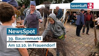 NewsSpot 39 Bauernmarkt in Frauendorf am 12102024 [upl. by Jamin215]