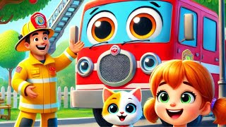 A Day with Bella the Brave FiretruckEnglish Kids Story3D Animation CartoonTiny Tales for Kids [upl. by Avelin]