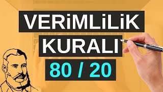 Başarılı insanların daha verimli olabilme sırrı  8020 kuralı – Pareto ilkesi [upl. by Morgun]