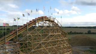 Tayto Park Rollercoaster Cú Chulainn Roller Coaster [upl. by Siravat]