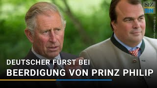 Beerdigung von Prinz Philip Trauergast Fürst Philipp berichtet exklusiv [upl. by Nanah426]