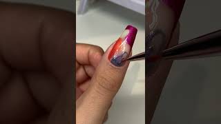 Swirl Nail Art Tutorial at Home  Quick and Easy Swirl Nails [upl. by Arraic273]