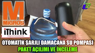 İTHİNK OTOMATİK ŞARJLI DAMACANA SU POMPASI İNCELEME  MİGROS  migros a101 bim indirim [upl. by Richy502]