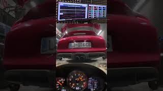 DYNO RUN   Porsche Cayman GT4 with RS  Style Carbon Fiber Intake [upl. by Adnamra]