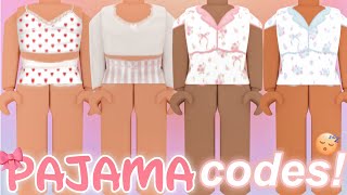 aesthetic roblox pajamas WITH CODES  LINKS  BLOXBURG BROOKHAVEN BERRY AVENUE [upl. by Hilaire39]