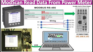 Easy to read data from power meter by using ModScan software [upl. by Gerrald]