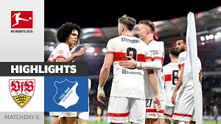 Last Second Drama Secures The Draw  VfB Stuttgart  TSG Hoffenheim 11  Highlights  MD 6 [upl. by Dnanidref613]