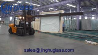 the best way to unload container for standard size mirrorJinghu Glass [upl. by Bobbye]