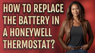 How to replace the battery in a Honeywell thermostat [upl. by Eilasor979]